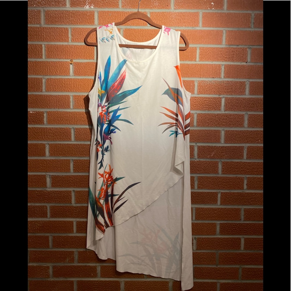 Lovely tropical tunic top, Beach cover up
